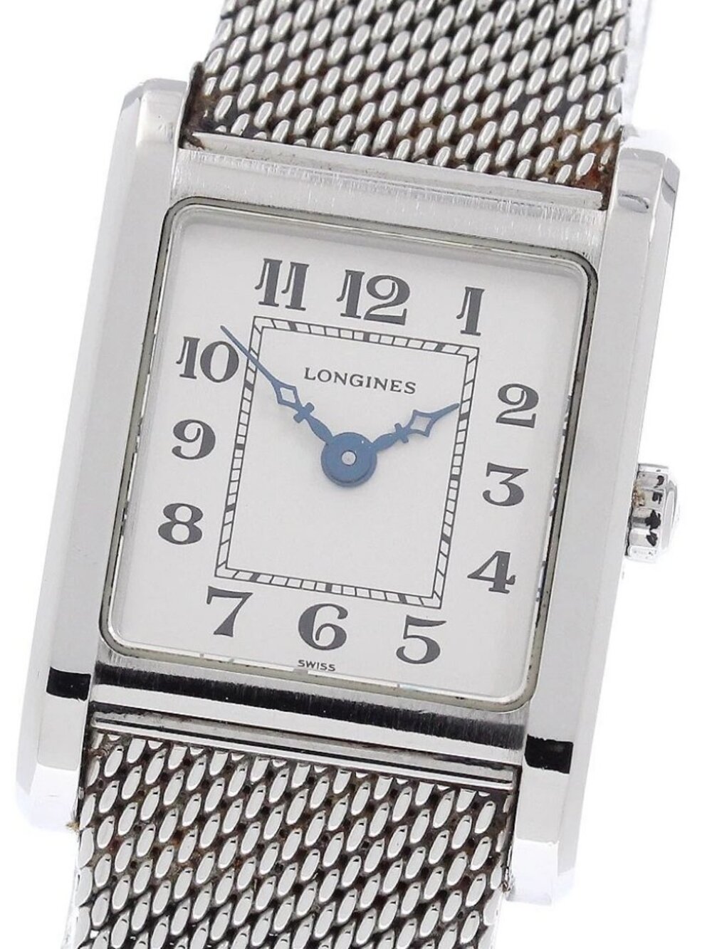 LONGINES L5.173.4 Square Silver Dial Quartz Ladies Watch_968075
